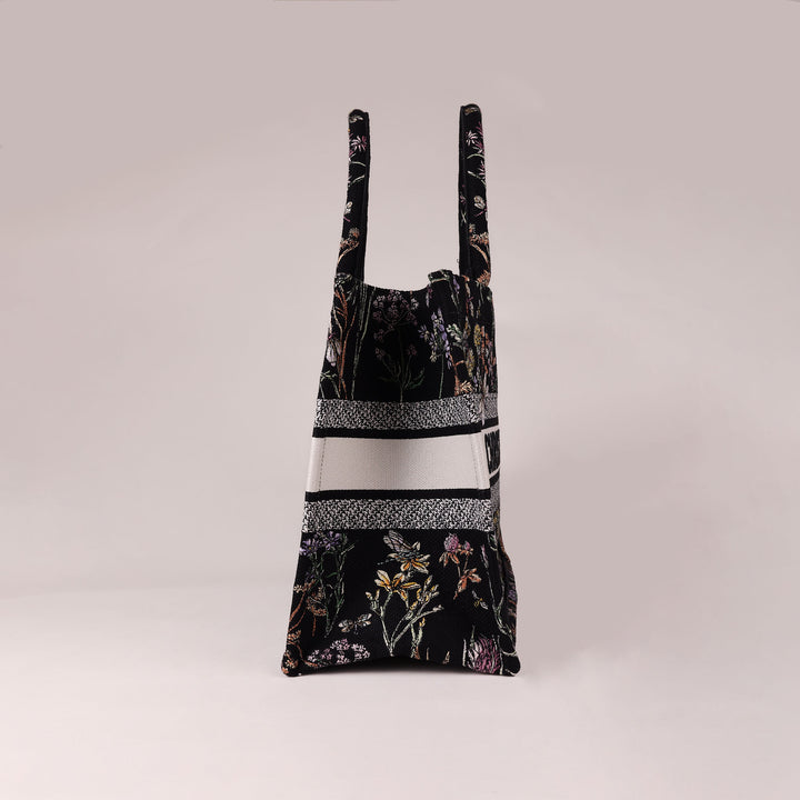 Dior Book Tote - Embroidered Herbarium