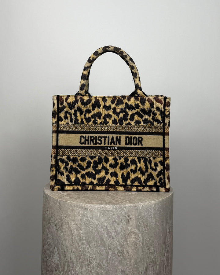Dior Book Tote Small Léopard