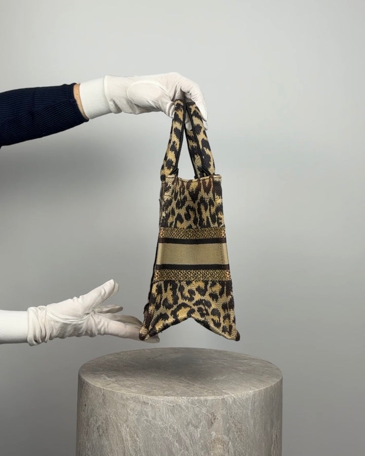 Dior Book Tote Small Léopard
