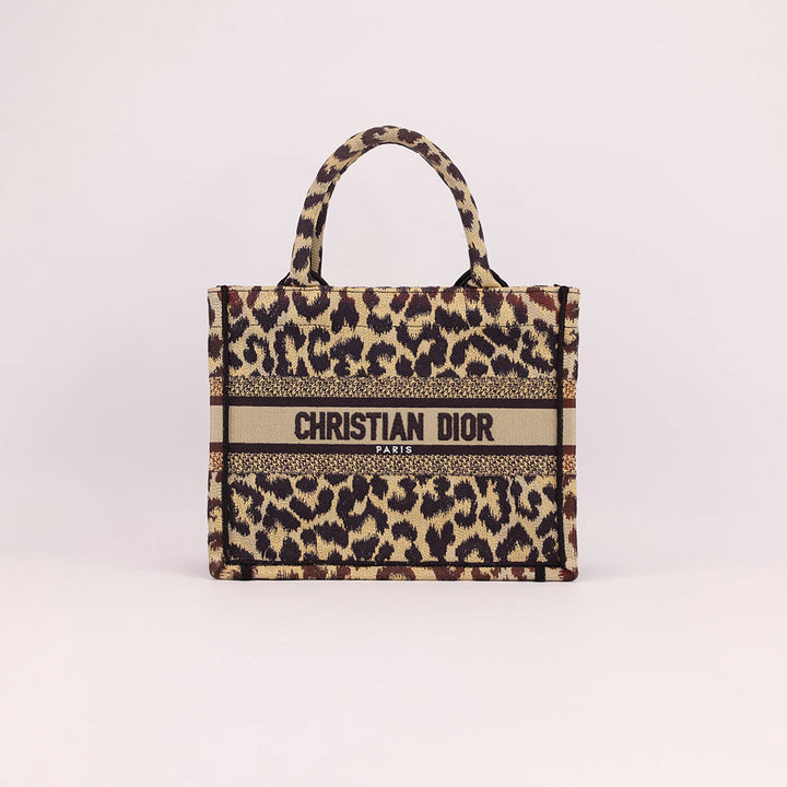 Dior Book Tote Small Léopard