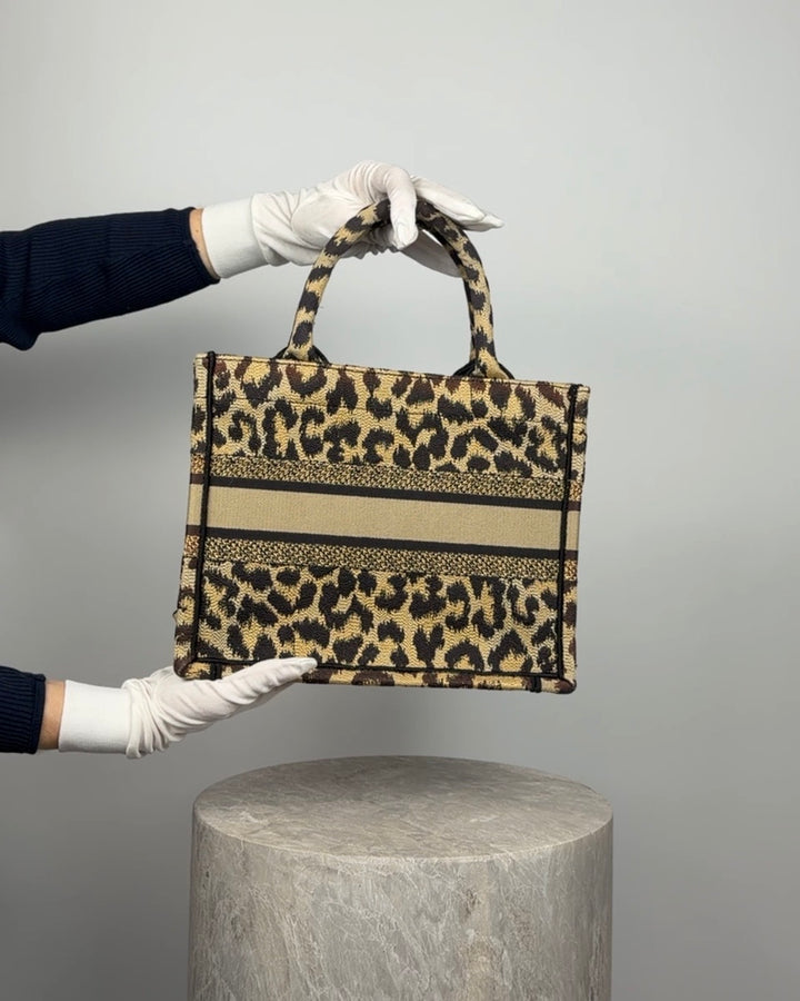 Dior Book Tote Small Léopard
