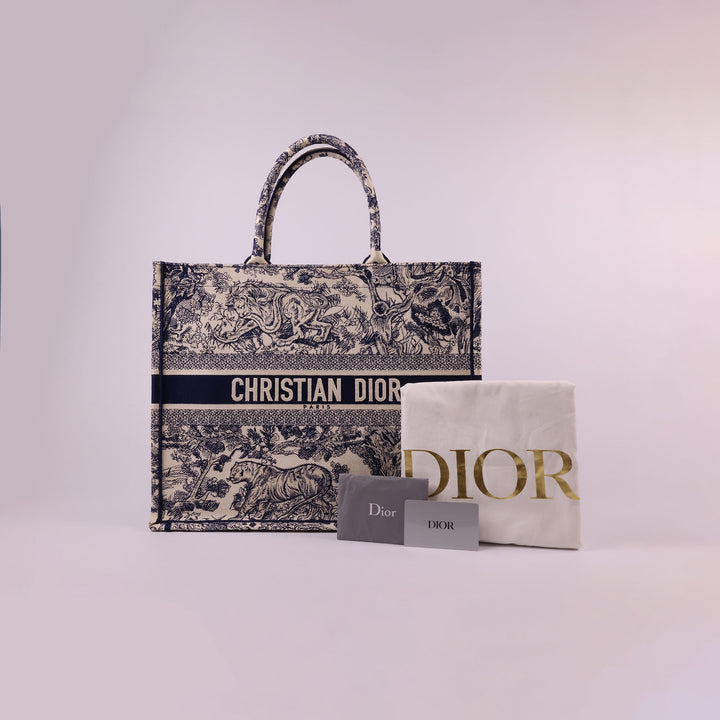 Christian Dior Book Tote Large - Doo JUY Embroidery