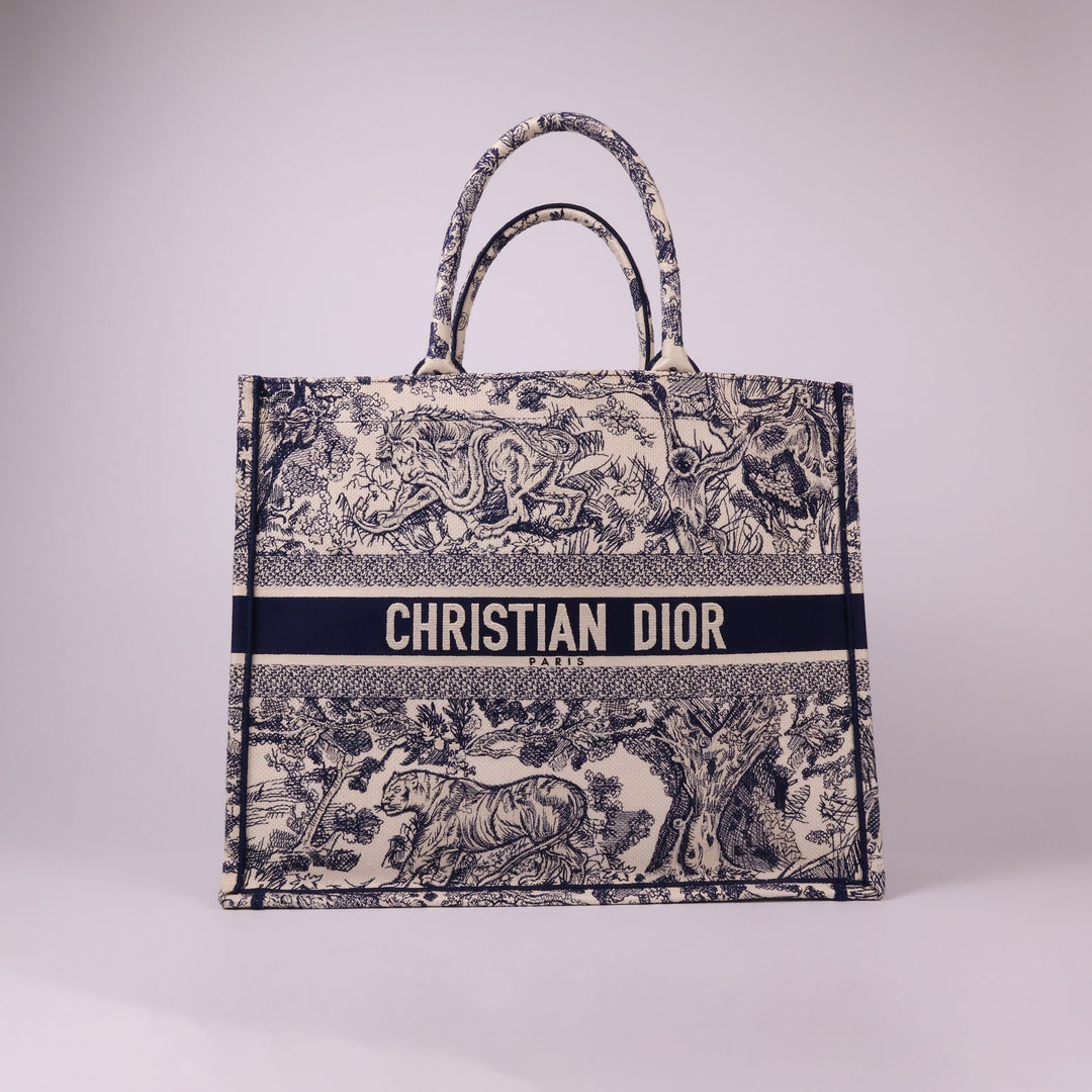 Christian Dior Book Tote Large - Doo JUY Embroidery