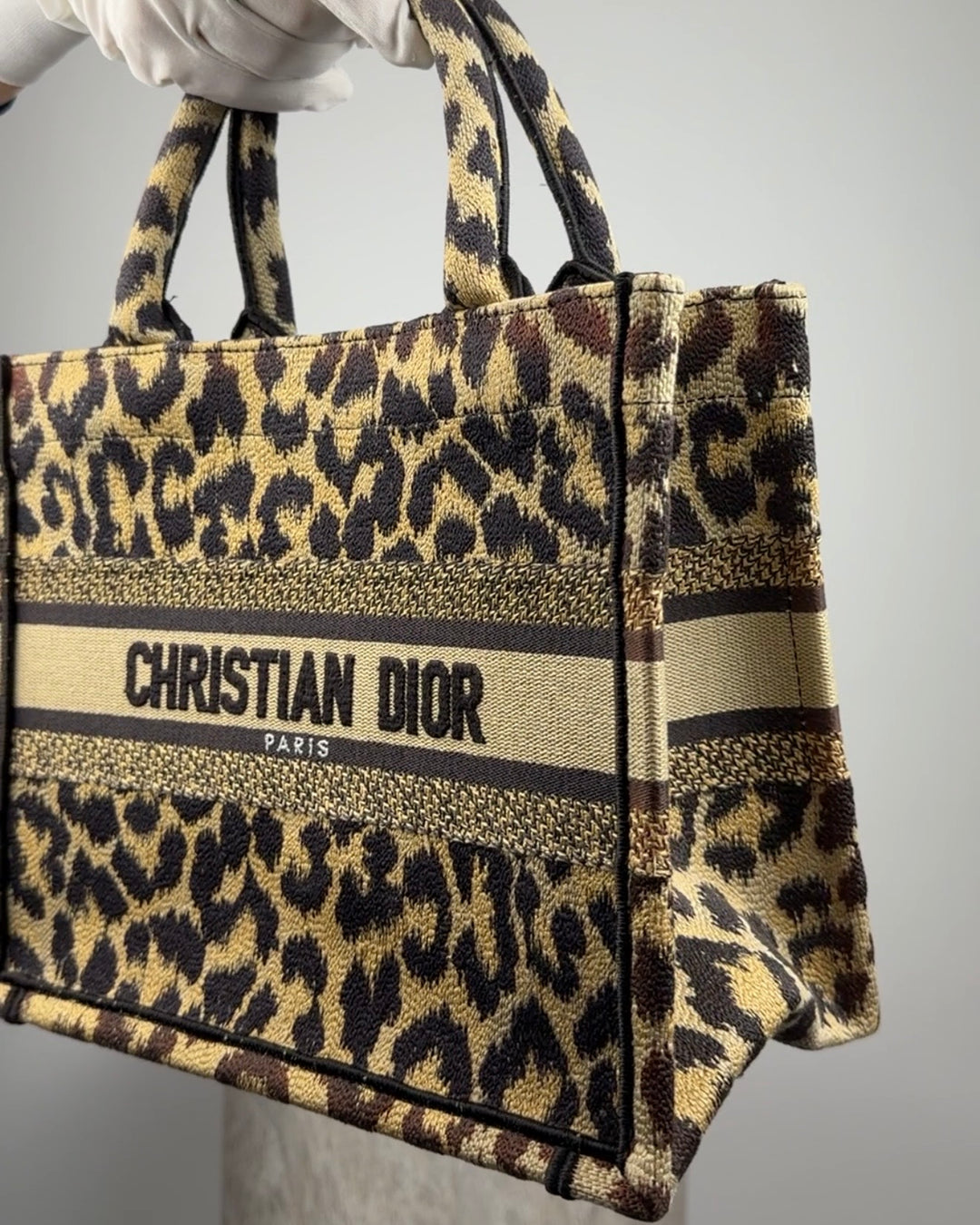 Dior Book Tote Small Léopard