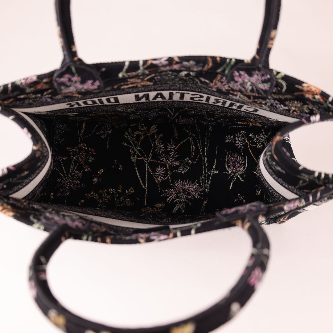 Dior Book Tote - Embroidered Herbarium