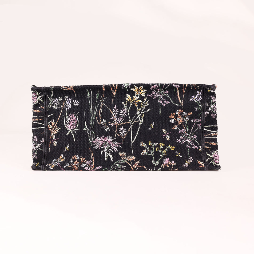 Dior Book Tote - Embroidered Herbarium