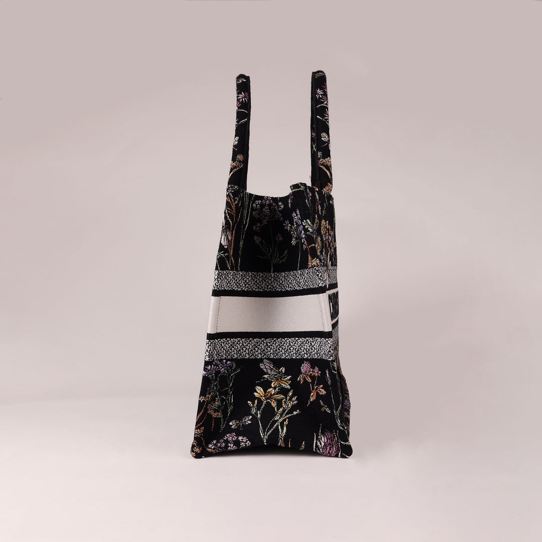 Dior Book Tote - Embroidered Herbarium
