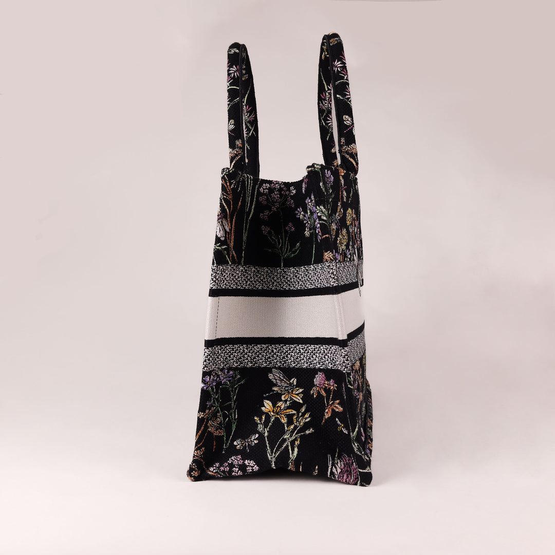 Dior Book Tote - Embroidered Herbarium