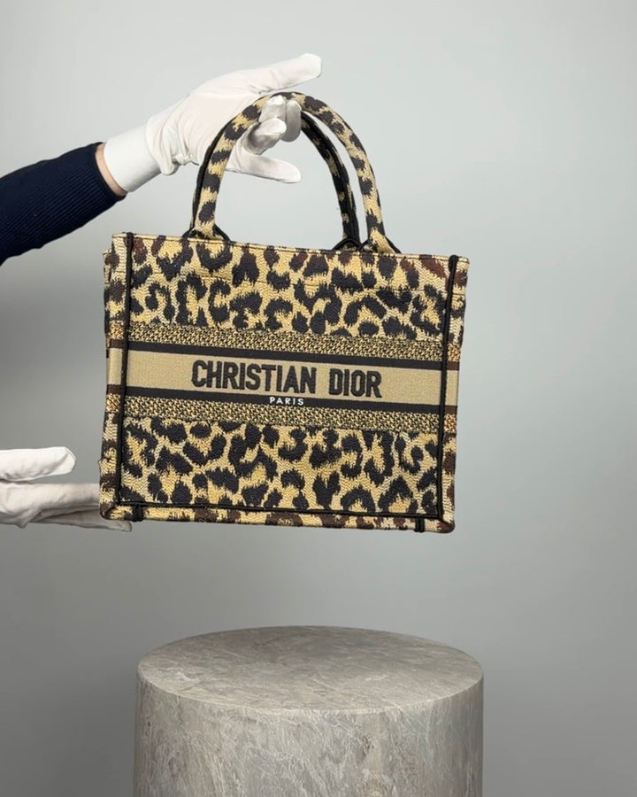 Dior Book Tote Small Léopard