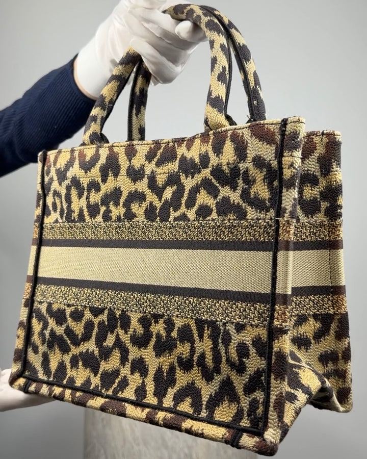 Dior Book Tote Small Léopard