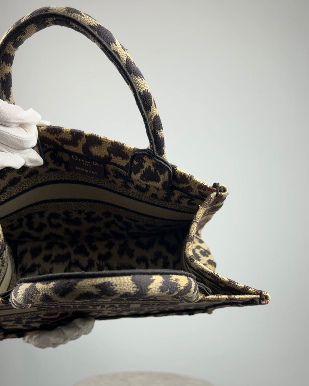 Dior Book Tote Small Léopard